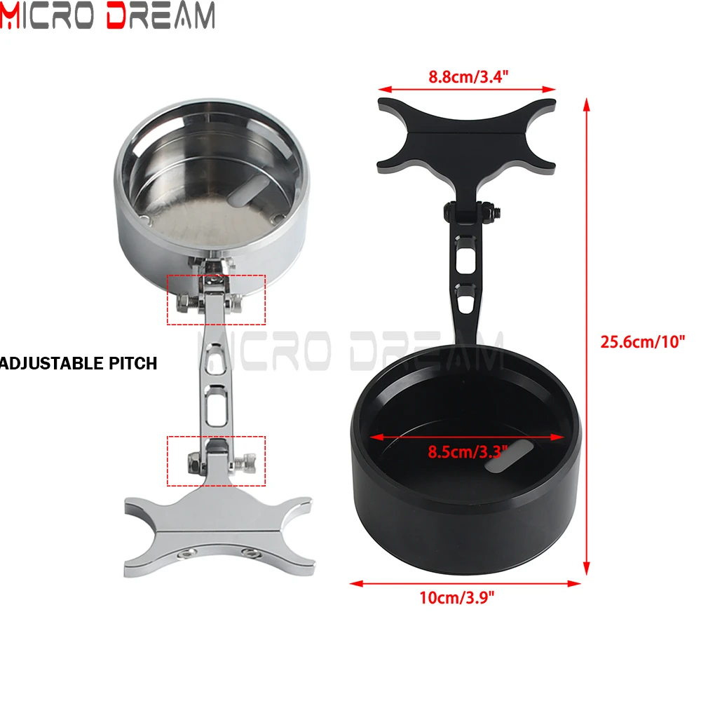 Motorcycle Adjustable Gauge Mount Housing Bracket Bucket Relocation Kit For Harley Softail Low Rider S FXLRS Street Fat Bob FXFB