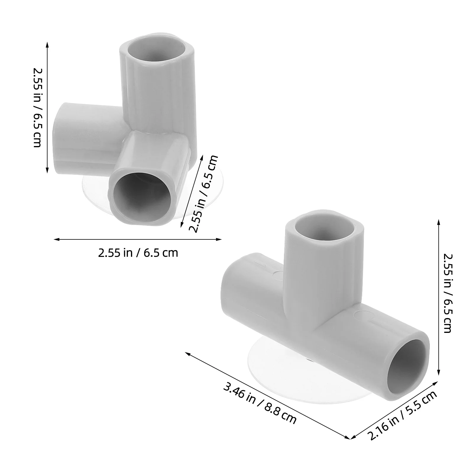 LOORGVEL 8 個 T 字型プレイペンジョイント交換用 T コネクタ内径 2.5 センチメートル 3 ウェイプレイヤードアクセサリー