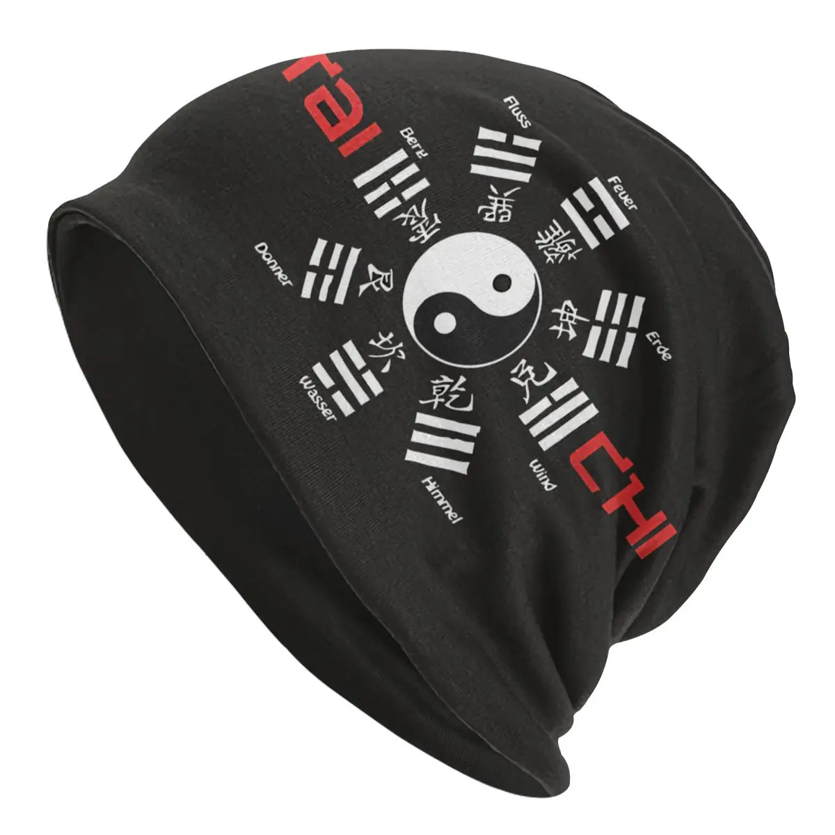 Tai Chi Circle And Yin Yang Symbol Thin Skullies Beanies Fashion Caps For Men Women Ski Caps Bonnet Hats