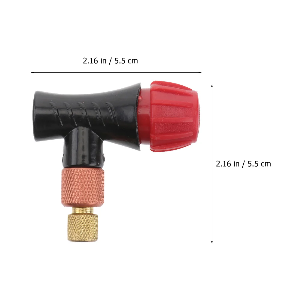 

1pcs Tire Inflator Valve Head Dual Use 16G Bike Co2 Inflator For Road Mountain Bicycles French American Style Valve Core