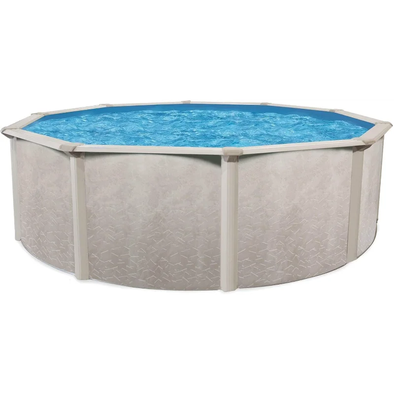 

Aquarian Steel-Frame Outdoor Above-Ground Swimming Pool, Round, 15' x 52", Phoenix