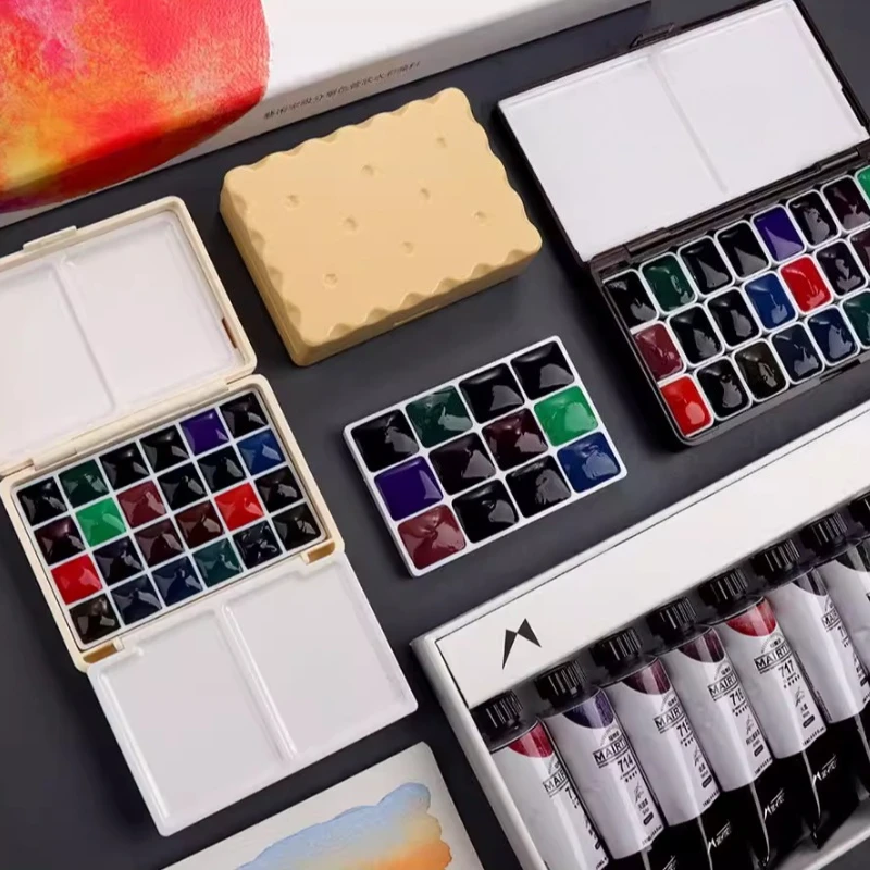 MAIRTINI Master Grade Layered Color Watercolor Paint Subpackage 0.5/1ML Travel Portable Watercolor Box Packaging Art Supplies