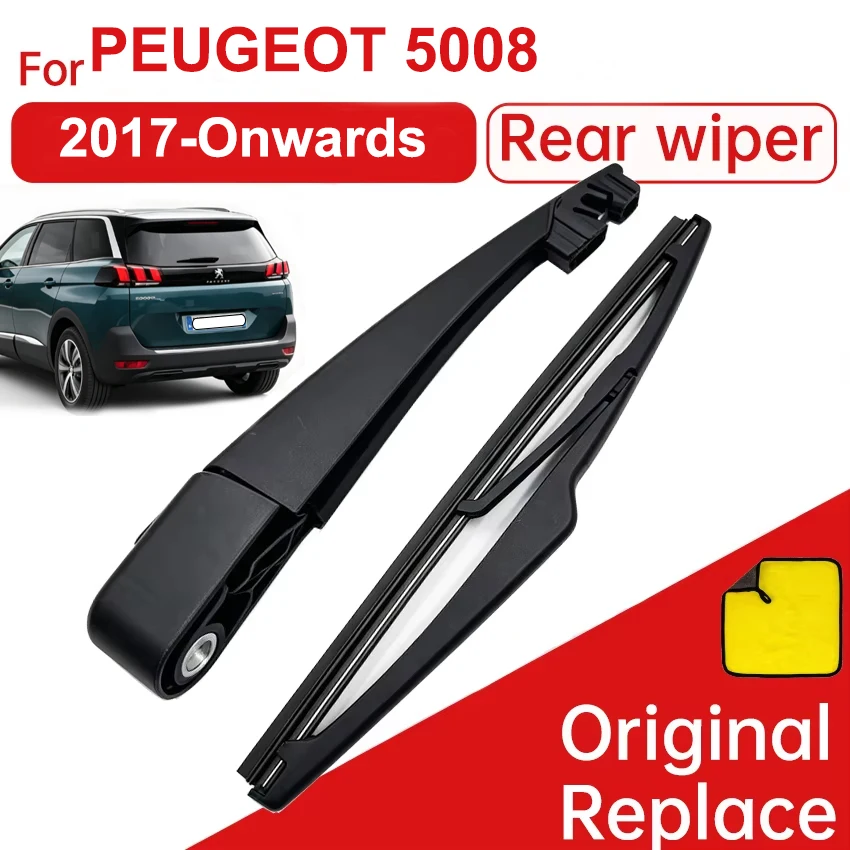 10 Inch Rear Wiper Blade  Arm Set Kit For Peugeot 5008 2017 2018 2019 Onwards  Windshield Windscreen Clean Rear Window