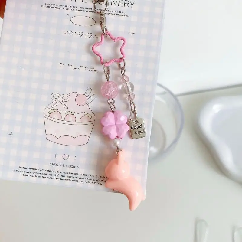 Cute Cartoon Sweet Three-dimensional Bunny Mobile Phone Chain Korean Ins Style Rabbit Phone Lanyard Keychain