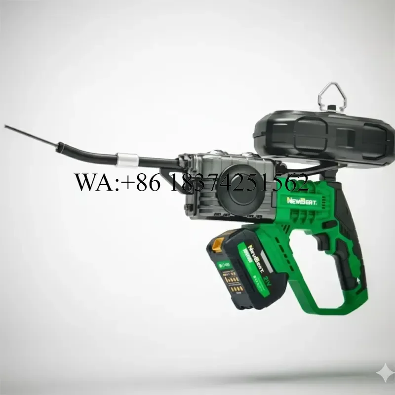 Wmwmnu for Automatic 21V Cordless Wire Pulling High Power Electrician Threading Tool for Building Wall Pipe Cable