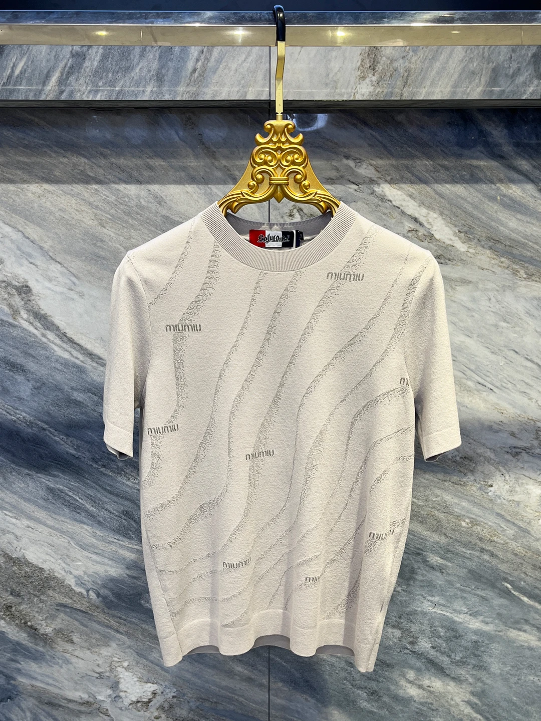 

Мужская базовая футболка с круглым вырезом и коротким рукавом, осень 2025, утепленная, вязаная, с вышивкой букв, приталенная, для повседневной носки