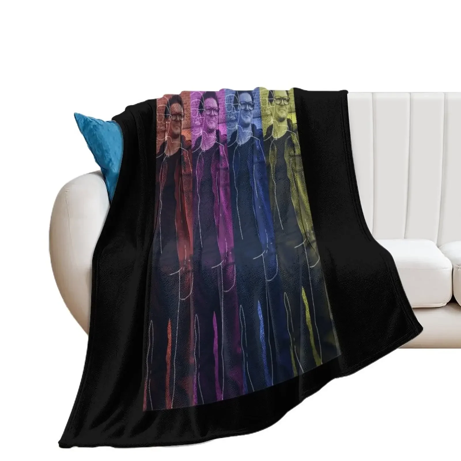 Graphic Vintage Zak Bagans Fans Men Women Throw Blanket blankets and throws Weighted Moving Soft Plaid Blankets