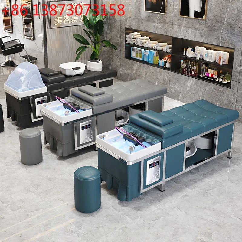 

Barbershop special hair wash bed, fumigation water heater, water circulation integrated massage, head therapy hair wash bed