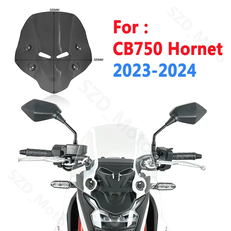 

For Honda CB 750 CB750 Hornet 2023 2024 Motorcycle Sport Windshield Windscreen Wind Deflectors Viser Visor Black