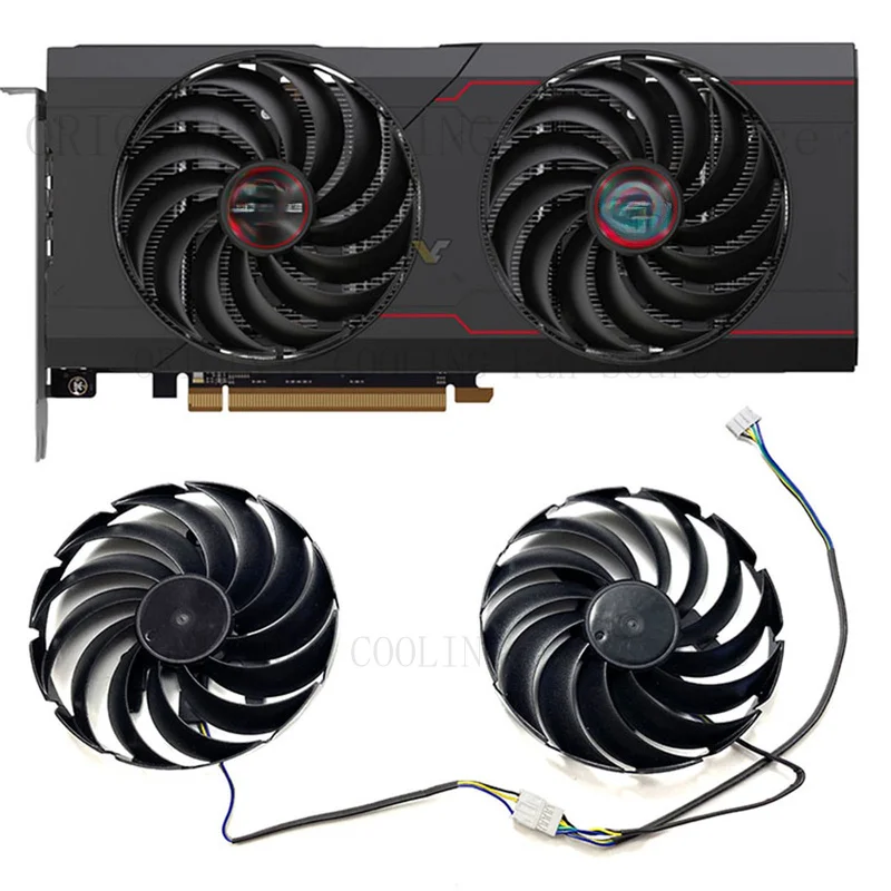H  Graphics Card Fan Cooling Fan for Sapphire RX6700 6700XT 6750XT PULSE