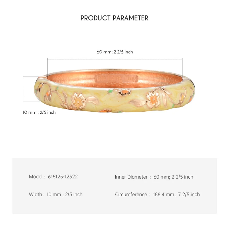 Enamel Bracelet For Women Cloisonne Bangles On Hand Floral Women\'s Hand Bracelets African Jewelry Dubai India Mother\'s Day Gifts