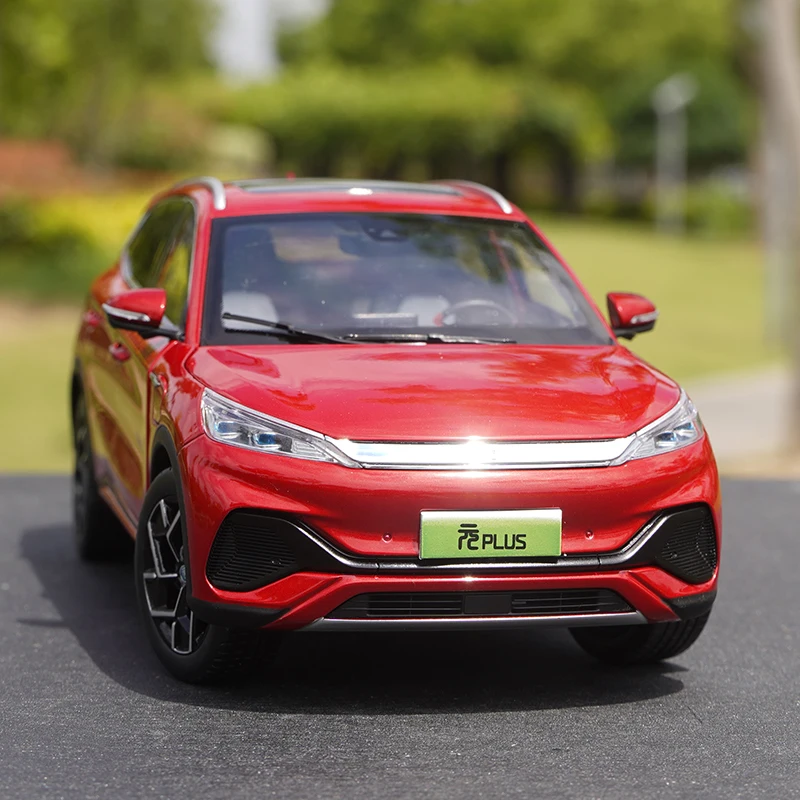 1:18 オリジナル BYD 元 PLUS 車モデル BYD オフロード車小型 SUV 合金シミュレーション車モデル