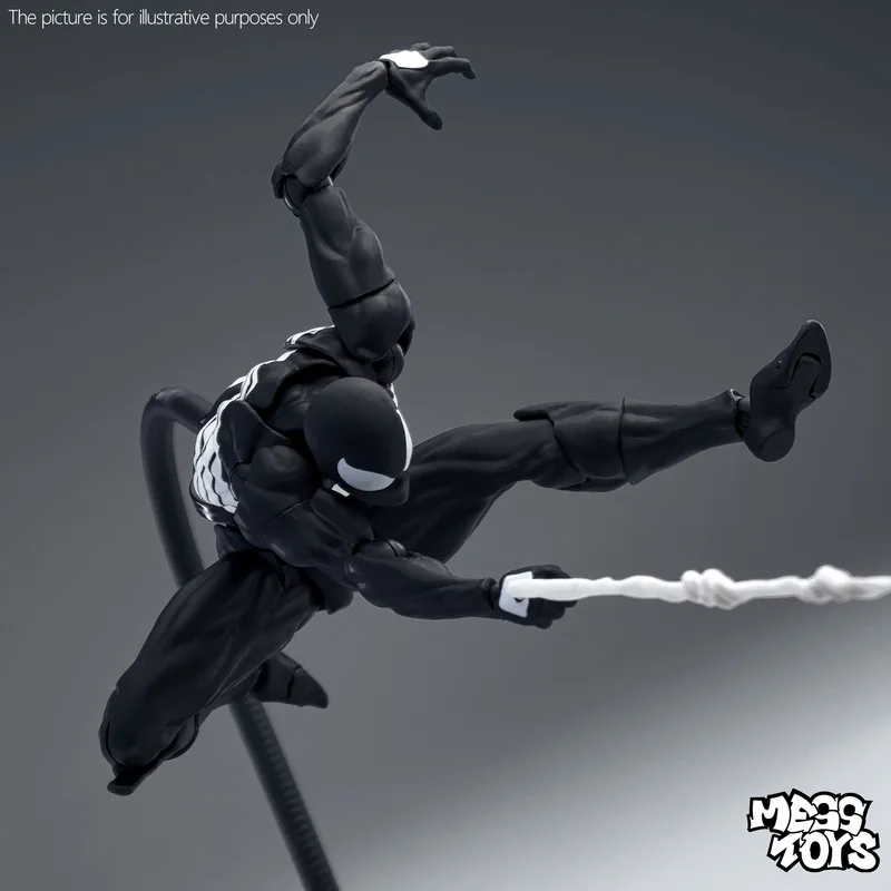 

Messtoys Black Symbiote Spider-Man Collectible Action Figure - Customizable Gk Statue For Toy Collectors Model Ideal Gift