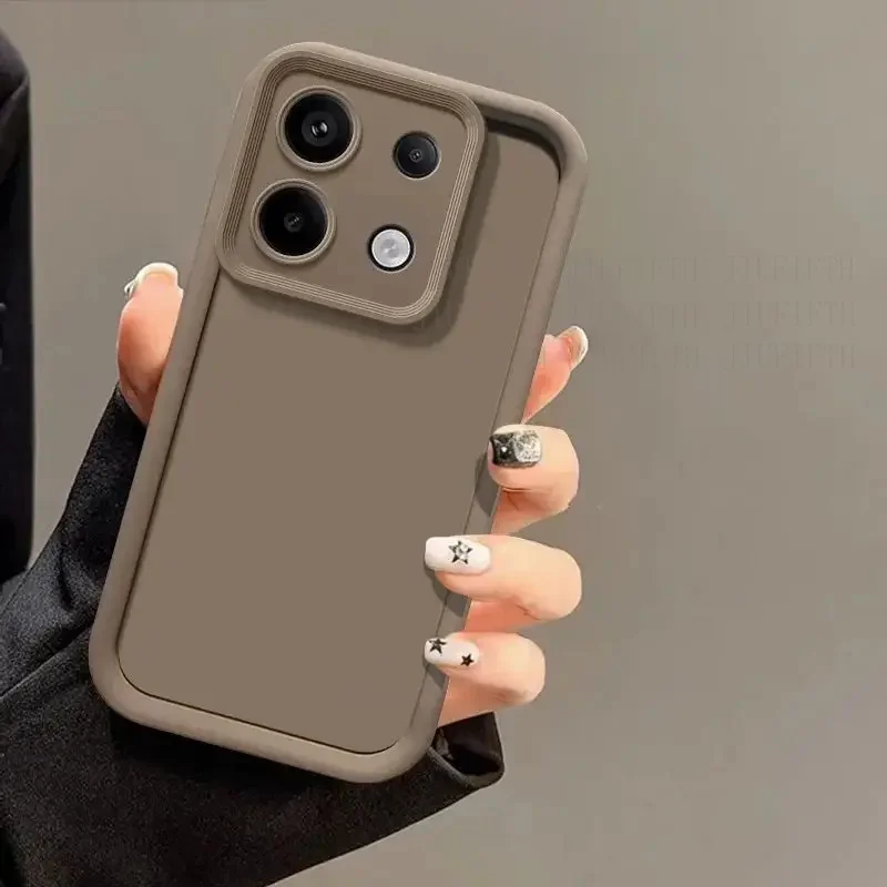 Capa On For Xiaomi Redmi Note 14 Pro 5G Case Note13 13 4G 14Pro + Proplus Phone Cases Liquid Silicone Lens Shockproof Back Cover