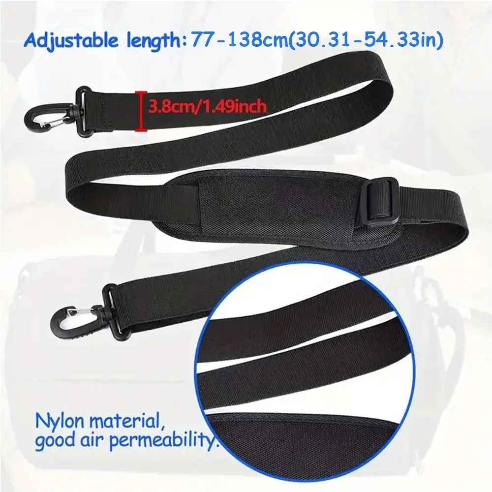 Solid Color Adjustable Shoulder Strap Removable Padded Pad Bags Extender Nylon Bag Shoulder Belt Bag Chain Shoulder Bag Chain