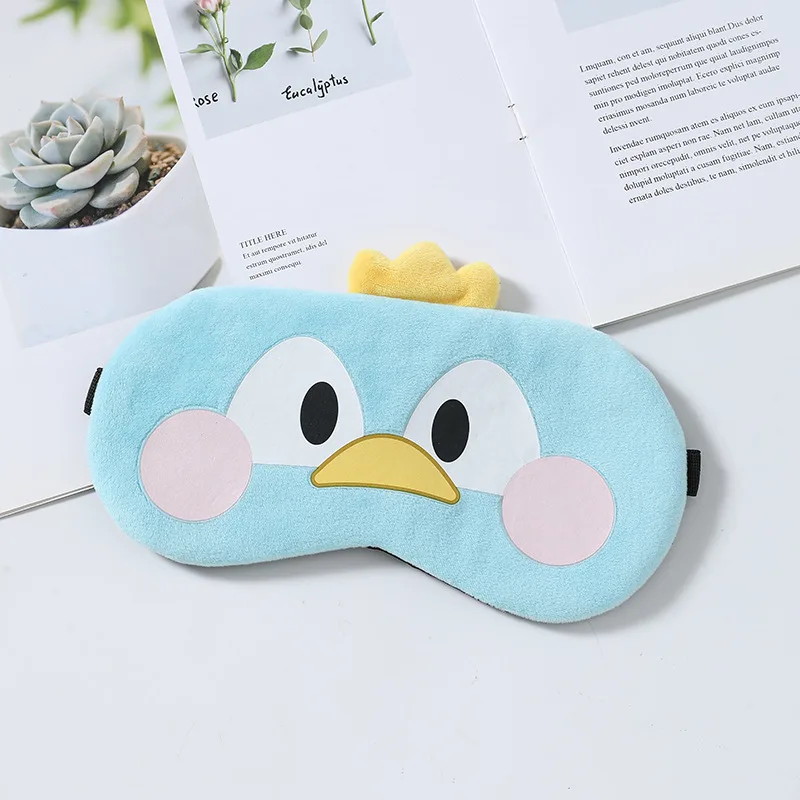 1 Piece Pack New Boys and Girls Cute Cartoon Children Blackout Breathable Built-in Ice Pack Sleep Eye Mask