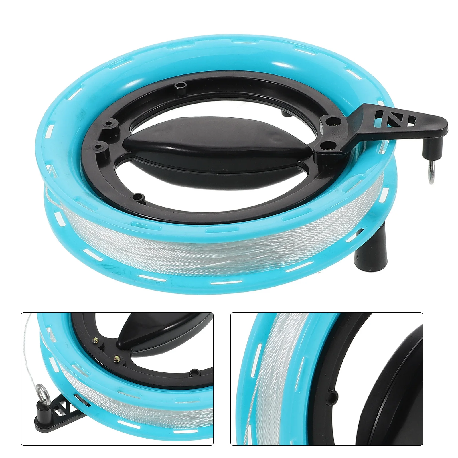 طائرة ورقية سلسلة بكرة في الهواء الطلق تحلق عدة جوفاء قبضة عجلة عكس لف أداة حبل طويل التحكم السلس للأطفال البالغين