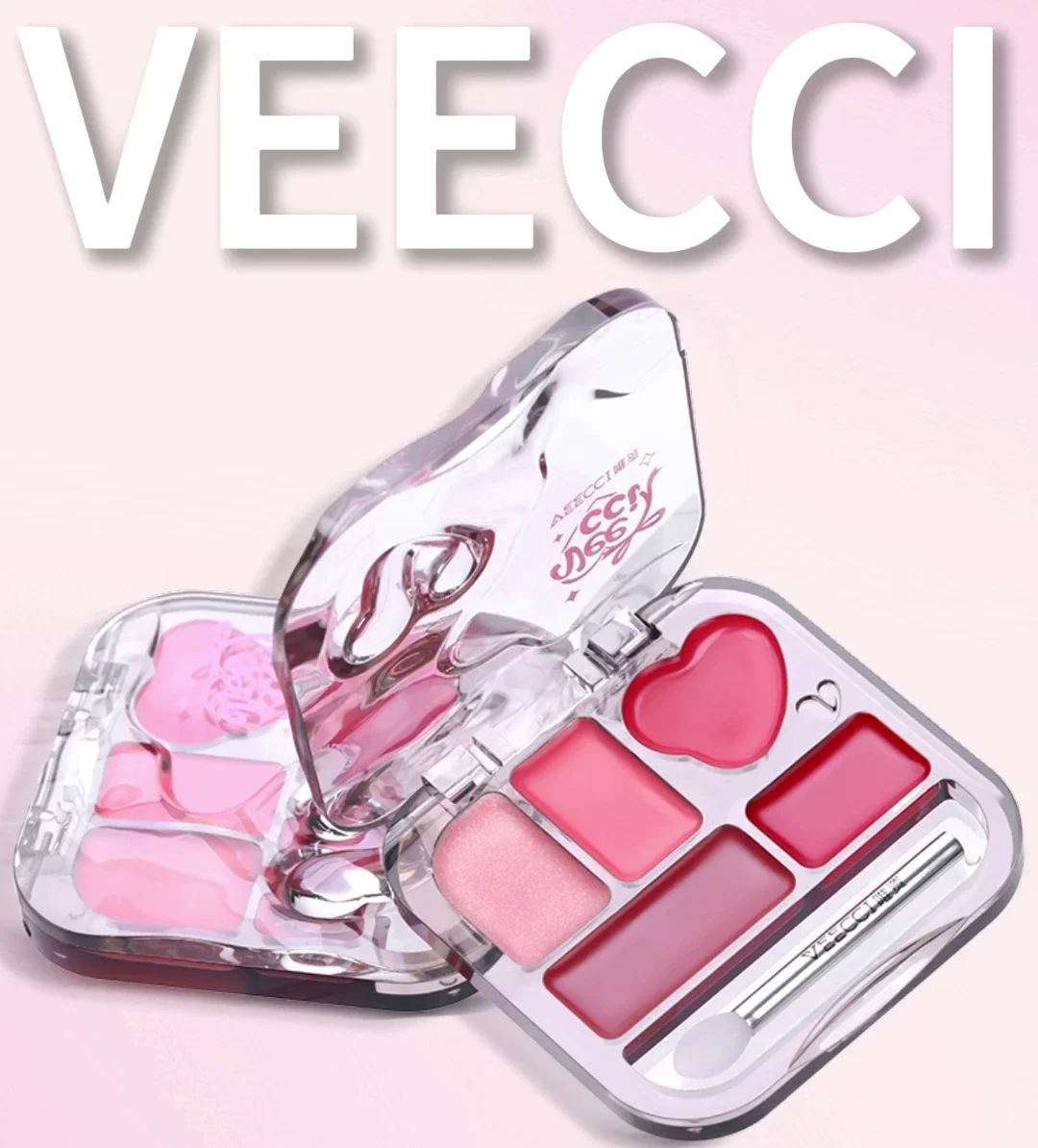 

VEECCI jelly lip glaze tray 5 colors multi-purpose lipstick tray moisturizing and not easy to stain cup lip glaze lip mud tray