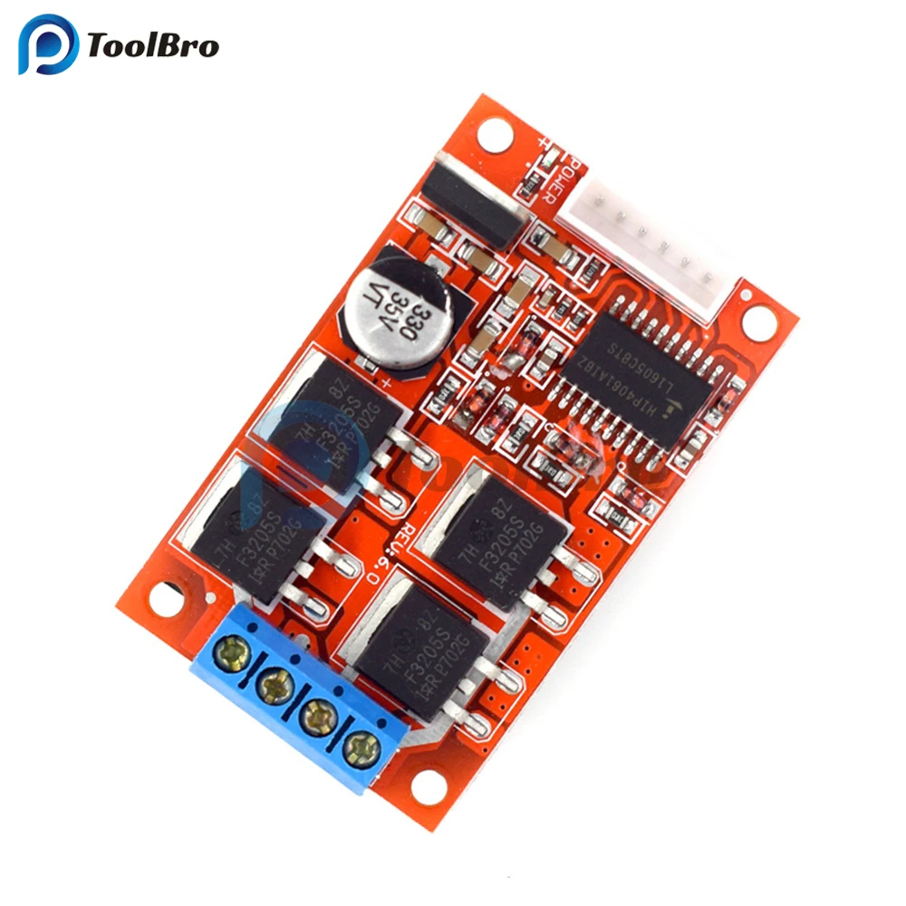 450W 20A H Bridge DC Motor Speed Controller Driver Module DC 12-36V PWM Level Motor Control Switch Forward Reverse Brake