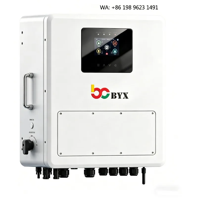 6KW-10.2KW Single Phase IP65 Hybrid Solar Inverter 48V 230V WiFi 93% Efficiency Lithium Battery Solar System