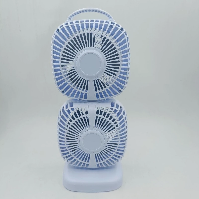 XHS‑02 Dual‑Head Desktop Air Circulator Wireless Rechargeable Table Fan Portable Cooling Fan for Home Outdoor Camping Use