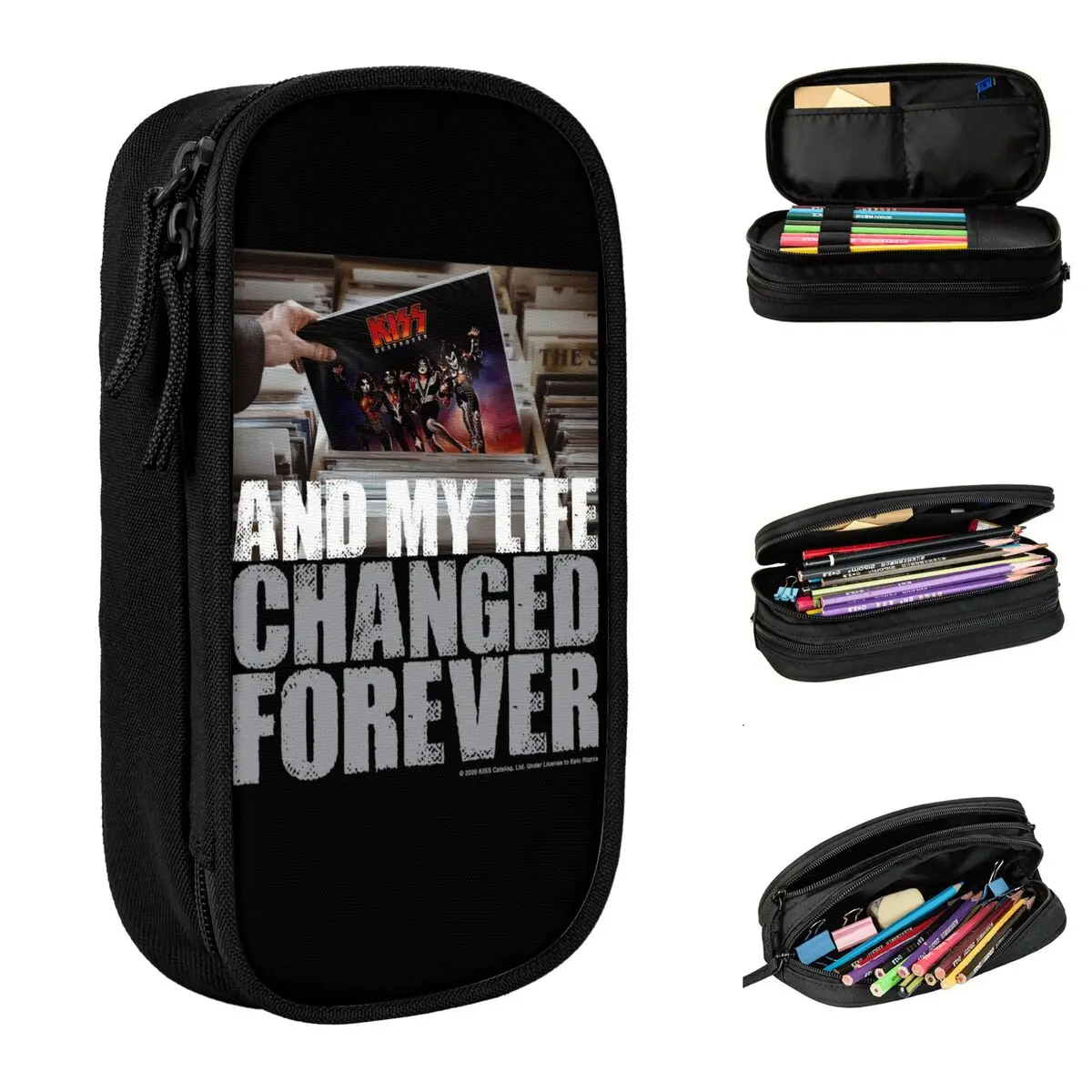 Large-capacity Pencil Case Destroyer My Life Changed Forever Merch Double Layer Pencil Box Girl Make Up Bag Perfect Gifts