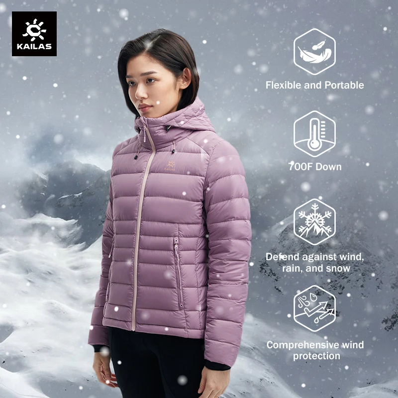 Imagem -02 - Kailas Hardshell Cabolsa Elegante para Mulheres Outono Inverno Impermeável Cabolsas de lã Cabolsas de Montanhismo Kg2133601