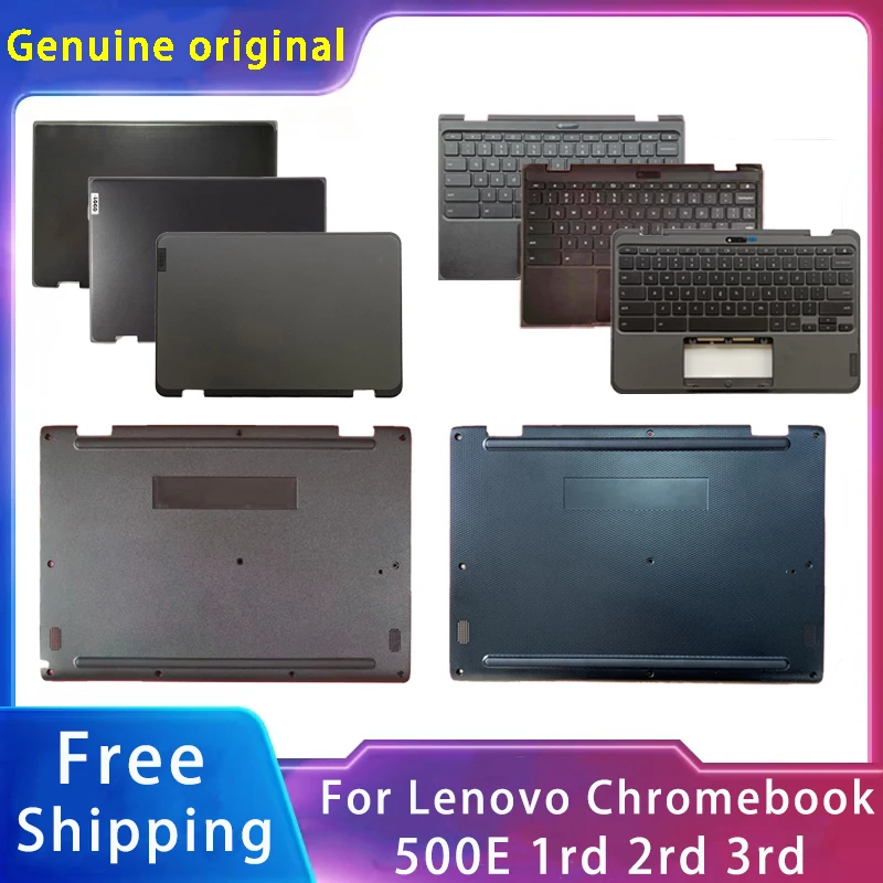 

Новинка для Lenovo Chromebook 500E Gen1 Gen2 Gen3 Корпус Аксессуары для ноутбука задняя крышка ЖК-дисплея/клавиатура/нижняя часть/петли с логотипом