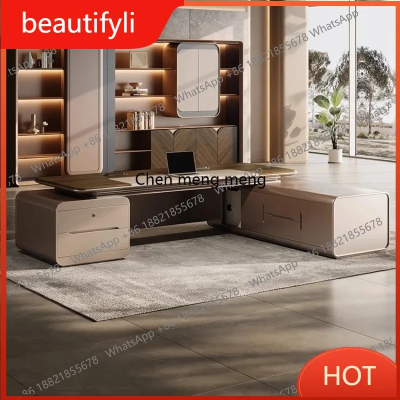 

D80 L Shape Desktop Office Desks Manager Corner Computer Bureaux Executive Desk Work Modern Mesa Escritorio Home Office