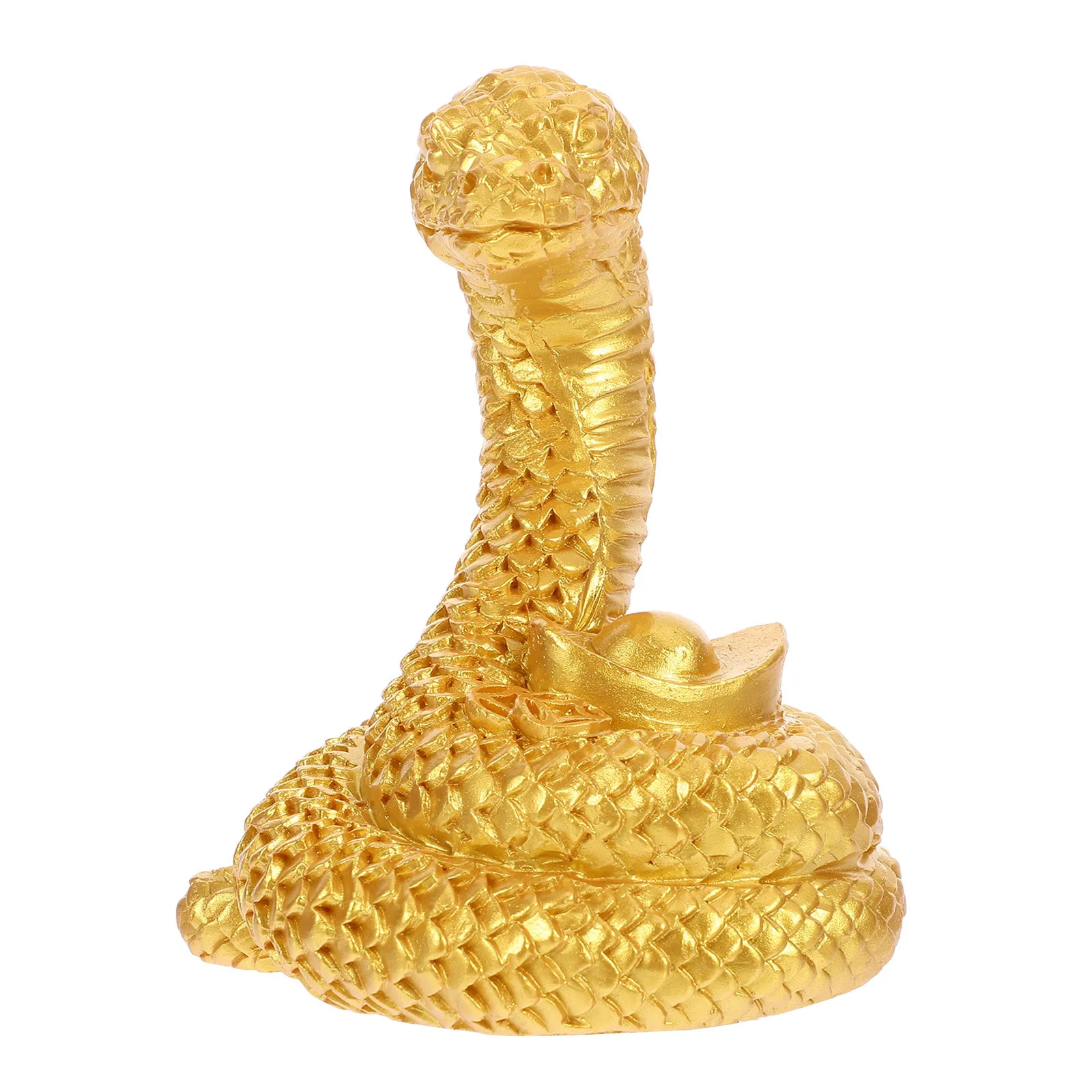 

Realistic Resin Zodiac Snake Statue Delicate Desktop Sculpture Resin Craft Home Decoration Animal Decor Snake Sculpture