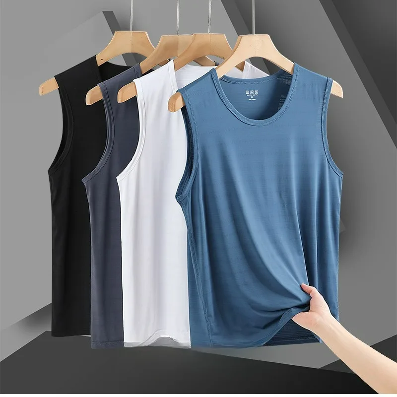 

Summer Men's Casual Vest Breathable Quick Drying Outdoor Sports Running Fitness Hiking Tourism Camping Men's Cycling T-shirt