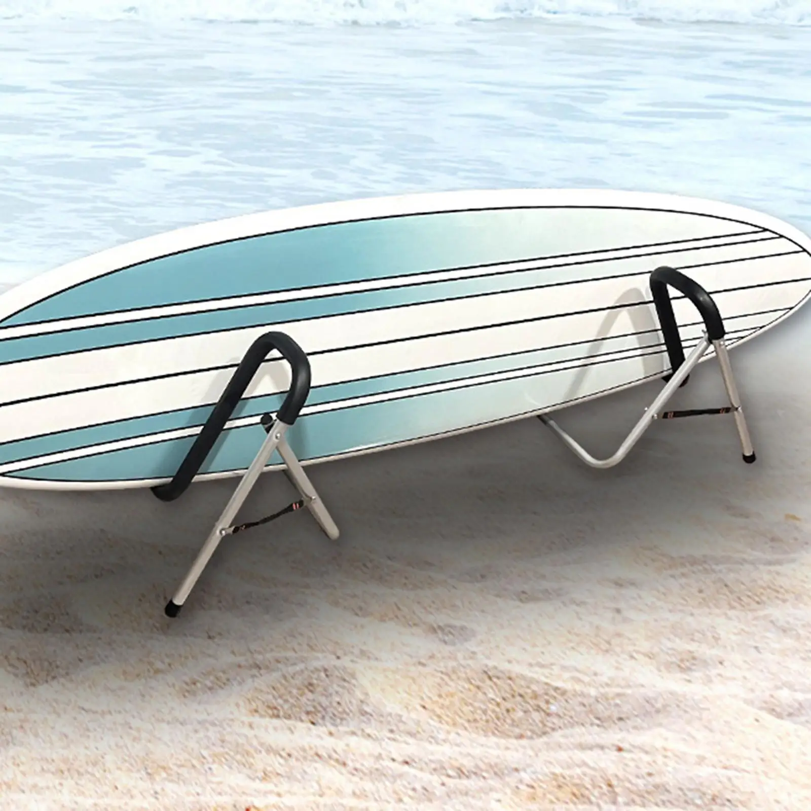 2x حامل كاياك لركوب الأمواج، حامل تخزين، ملحقات قابلة للتعديل وقابلة للطي، حامل الزورق لشرفات المرآب #2