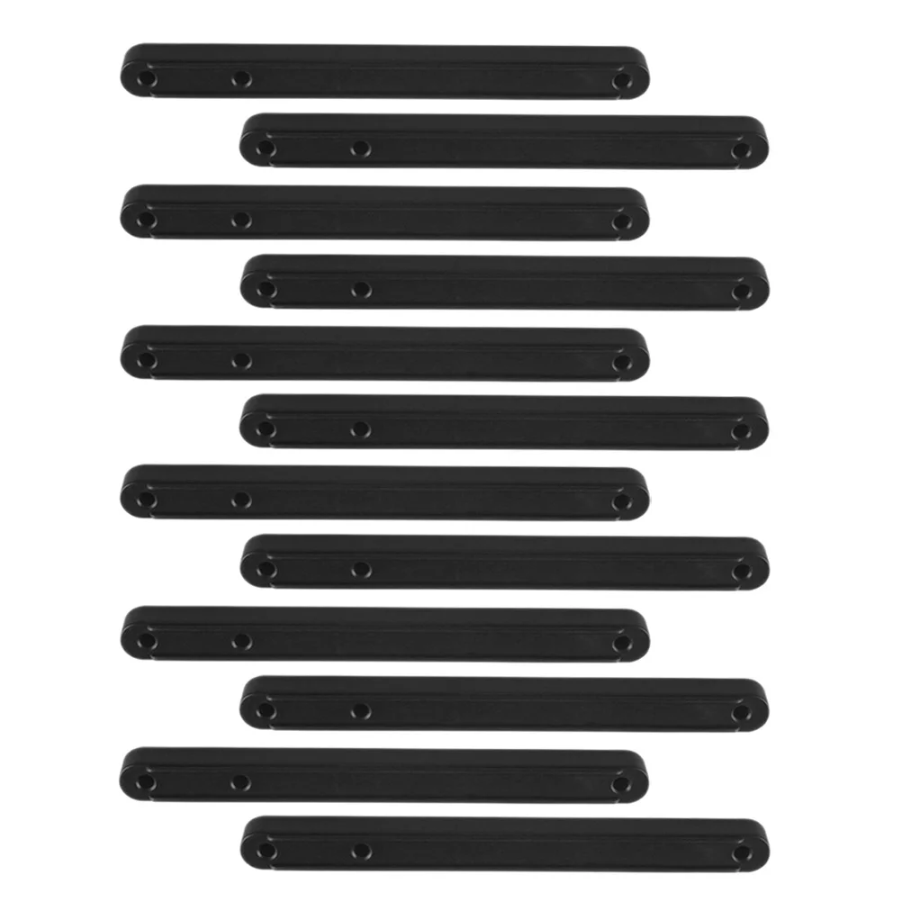 

12Pcs Drawer Slides Bottom Mount Plastic Smooth Glide Replacement Parts for Kitchen Cabinets Dressers Furniture