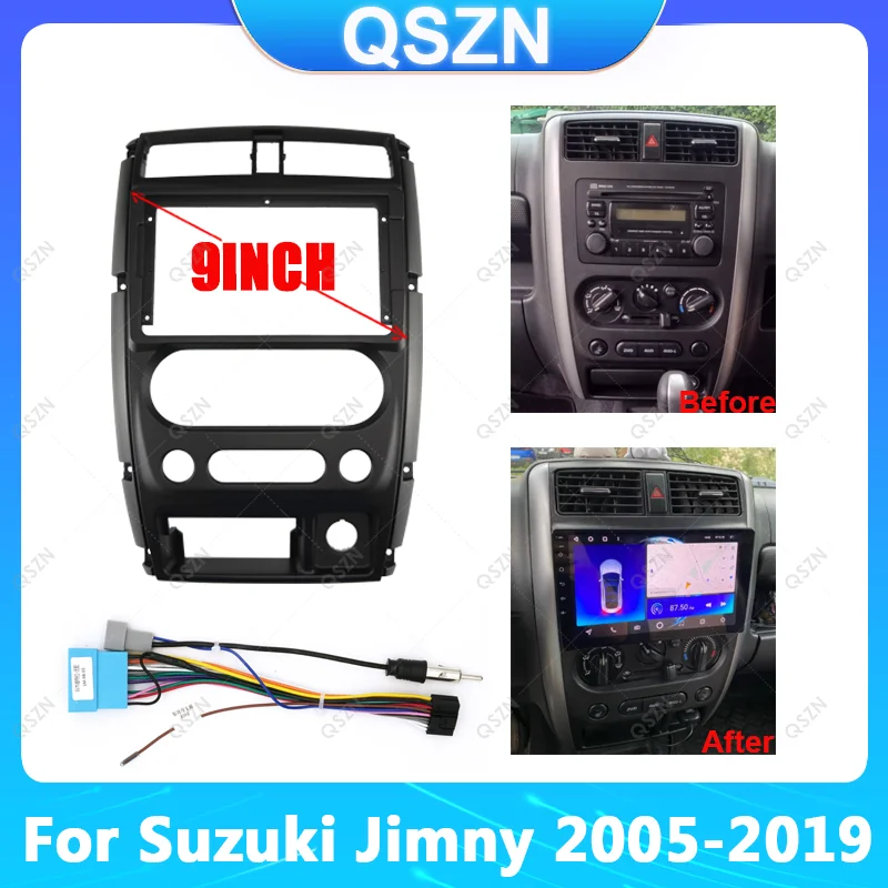 

Для Suzuki Jimny 2005-2019 Insight 9-дюймовый автомобильный радиоприемник android фасция мультимедийный компакт-диск видео Аудио стерео панель рамка жгут проводов