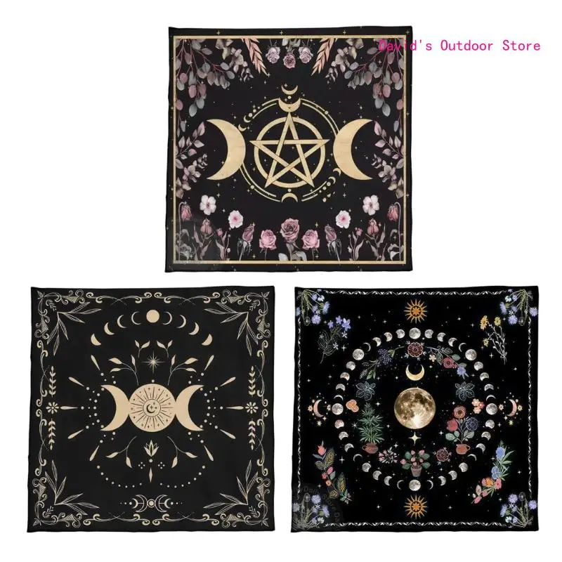 

Geometric Divinations Table Cloth Board Game Oracles Card Pad Rune Support Mat X3UA