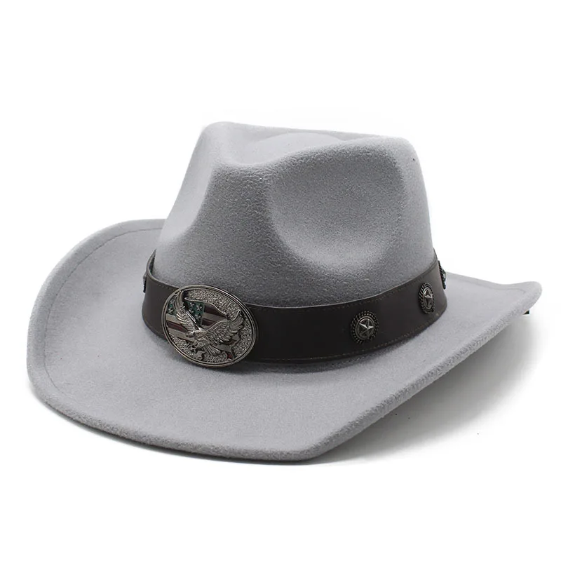 New Tibetan Top Hat Ethnic Style Woolen Western Denim Top Hat For Men And Women Couples Cap Felt Cap