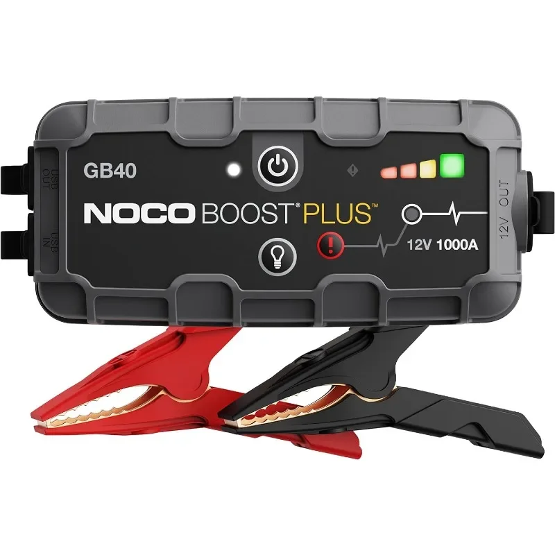 Best NOCO Boost Plus GB40 1000A UltraSafe Car Battery Jump Starter 12V Battery Pack Battery Booster Jump Box Portable Charger