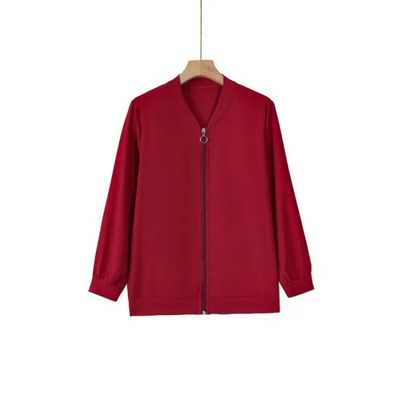 

Womens Lightweight Zip Up Bomber Jacket Casual Loose Short Sun Protection Outerwear For Ladies