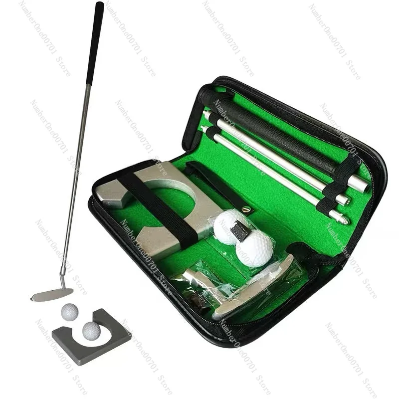 Golf Putting Trainer 3-Section Putter Set Portable Golf Accessories Practice Training Kit