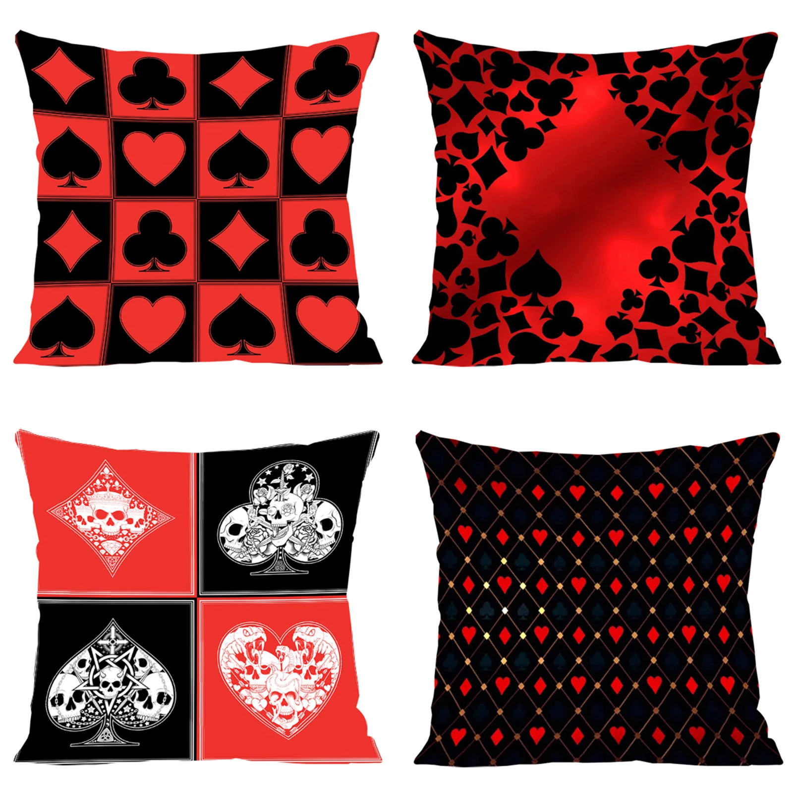 

Texas Holdem Pillow Covers Decorative Luxury Cushion Cover for Pillow Home Decoration Cover for Living Room Cushions Pillowcase