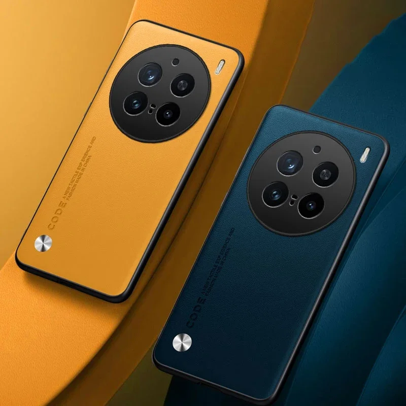 حافظة هاتف جلدية فاخرة من البولي يوريثان لهاتف Vivo X200 Pro غطاء حماية كامل من السيليكون غير اللامع مقاوم للصدمات لهاتف Vivo X200Pro 5G Coque