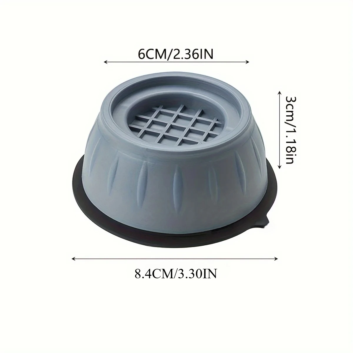 4 قطعة منصات قدم مكافحة الاهتزاز دواسة مطاطية Slipstop المخمدات الصامتة الوقوف العالمي غسالة الثلاجة الأثاث وسادة للقدم #5