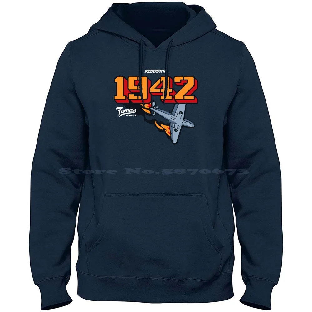 1942 Retro Vintage Arcade 100% Cotton Hoodie T Shirt 1942 1941 1943 1944 1945 Taito Romstar Arcadian Vintage Retro Videogame