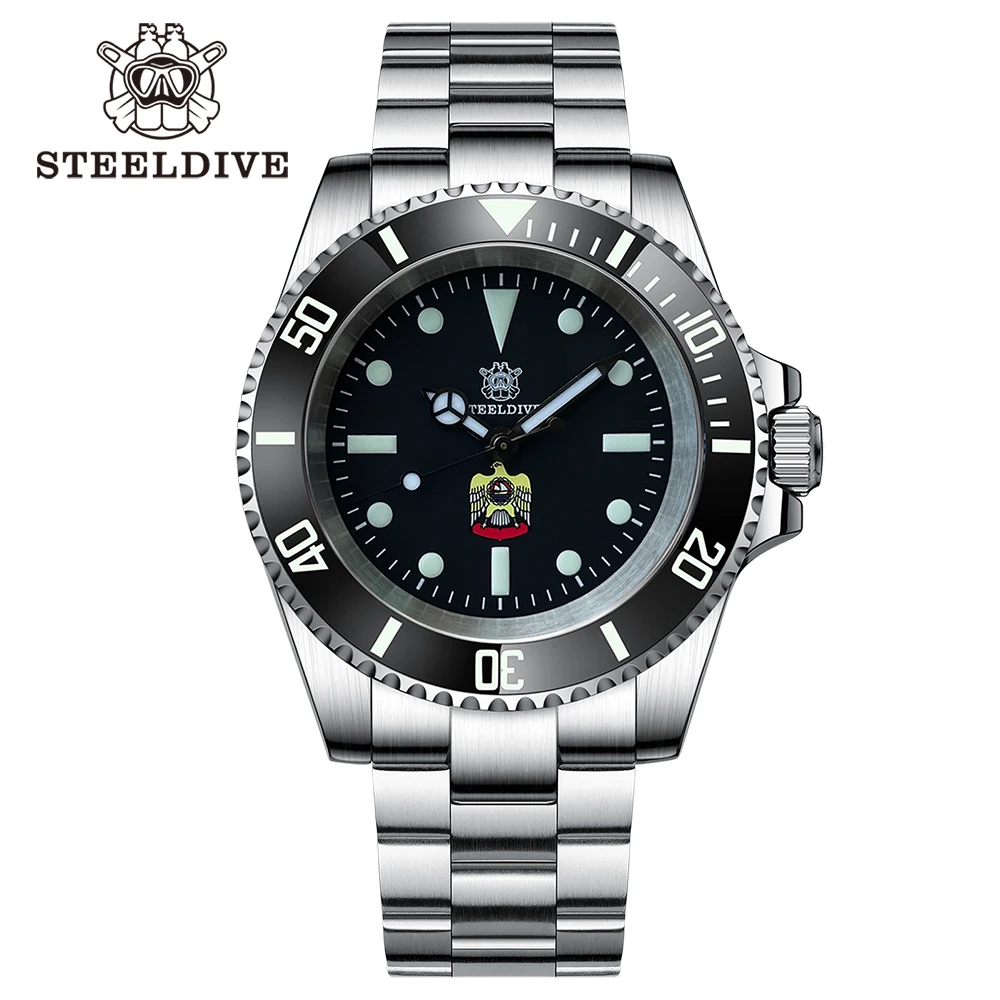 STEELDIVE SD1954 Herren-Taucheruhren der Marke, Sport-Männer automatische mechanische Uhr 200 m wasserdichte Armbanduhr NH35