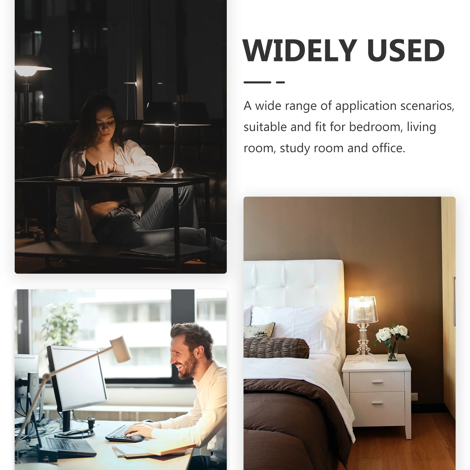 

5Pcs Simple Small Lamp Base No Burr Texture Creative Night Light Stand for Bedroom Living Room Table Lamp Supplies