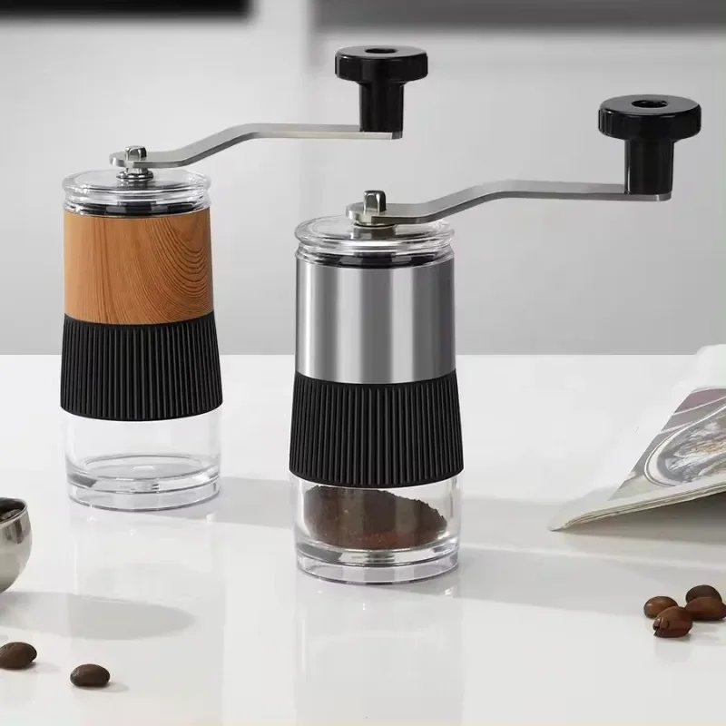 Factory Sale Portable Stainless Steel Manual Coffee bean Grinder With Ceramic Core and Adjustable Setting manual