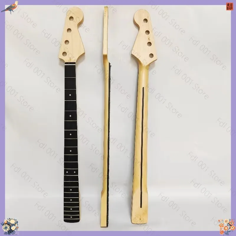 Maple Finished Electric Bass Neck - PB Style 21 Pins Guitar Replacement Handle in 3 Colors for Bass Repair