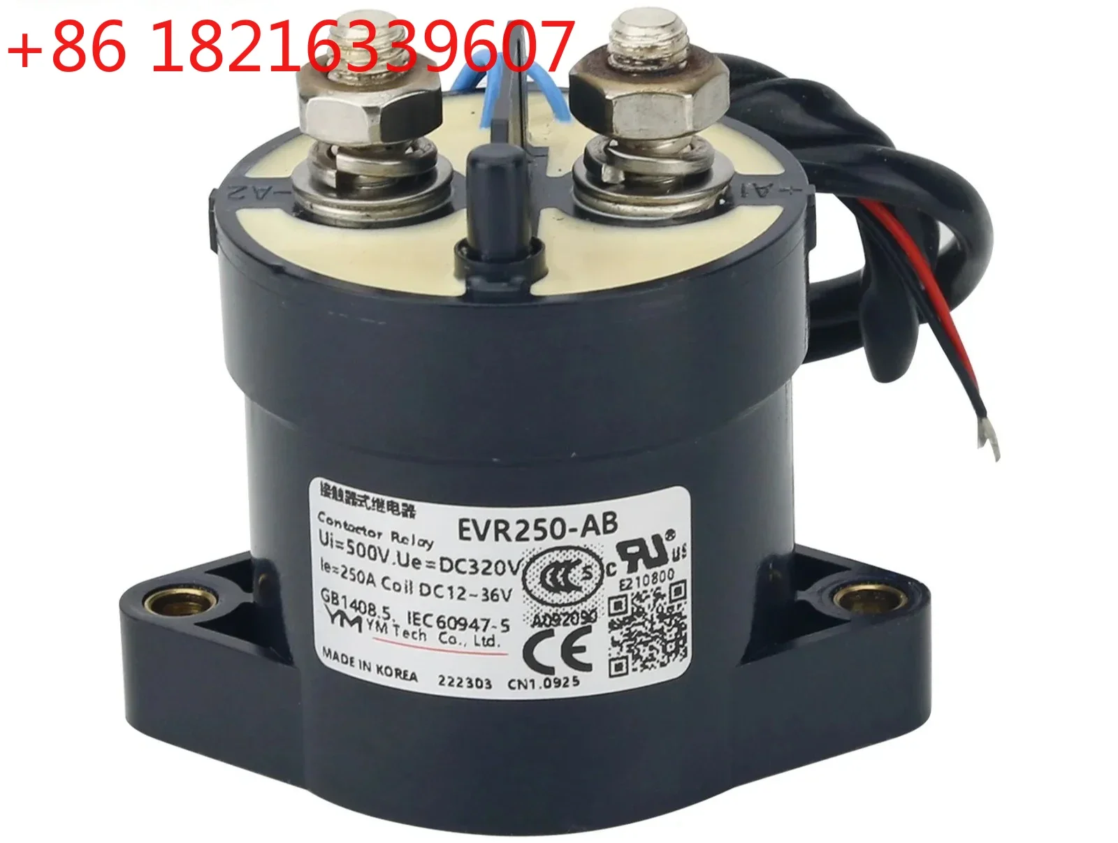 TAO  New Energy Resources EVR250-AB Coil 12-36VDC 320V/250A Electromagnetic Relay DC Relay Contactor for YM TECH