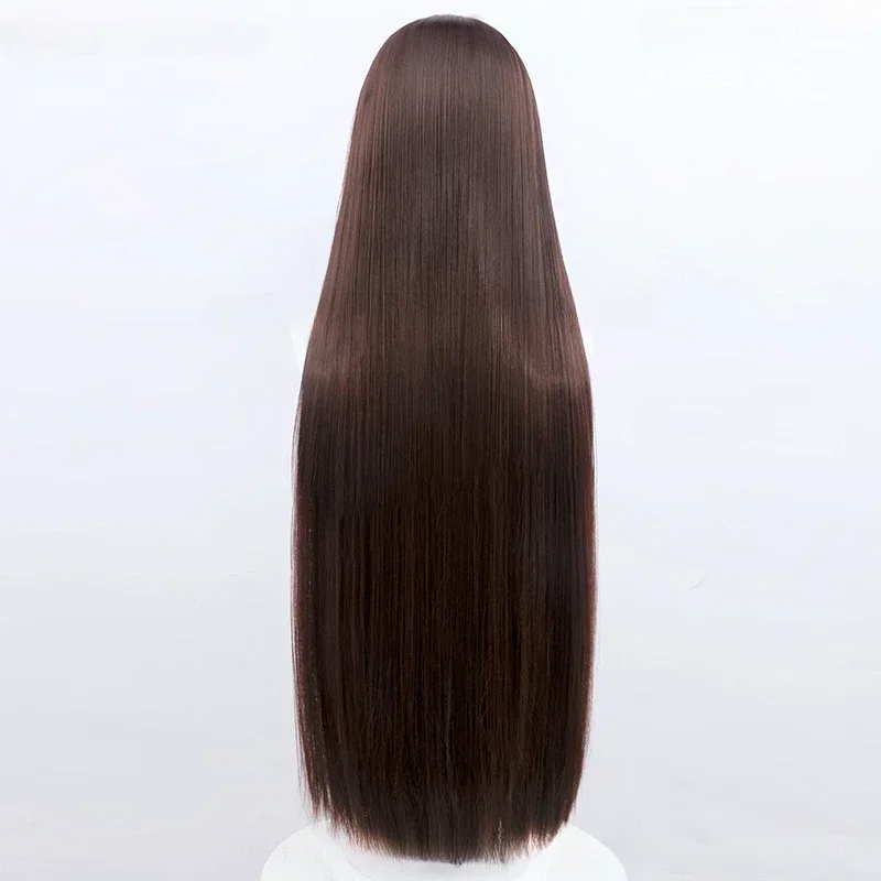 Cosplay Anime Heat Resistant Hair Halloween Party Wigs Ieiri Shoko Cosplay Wig Anime 80cm Dark Brown Long Straight Wig image 5