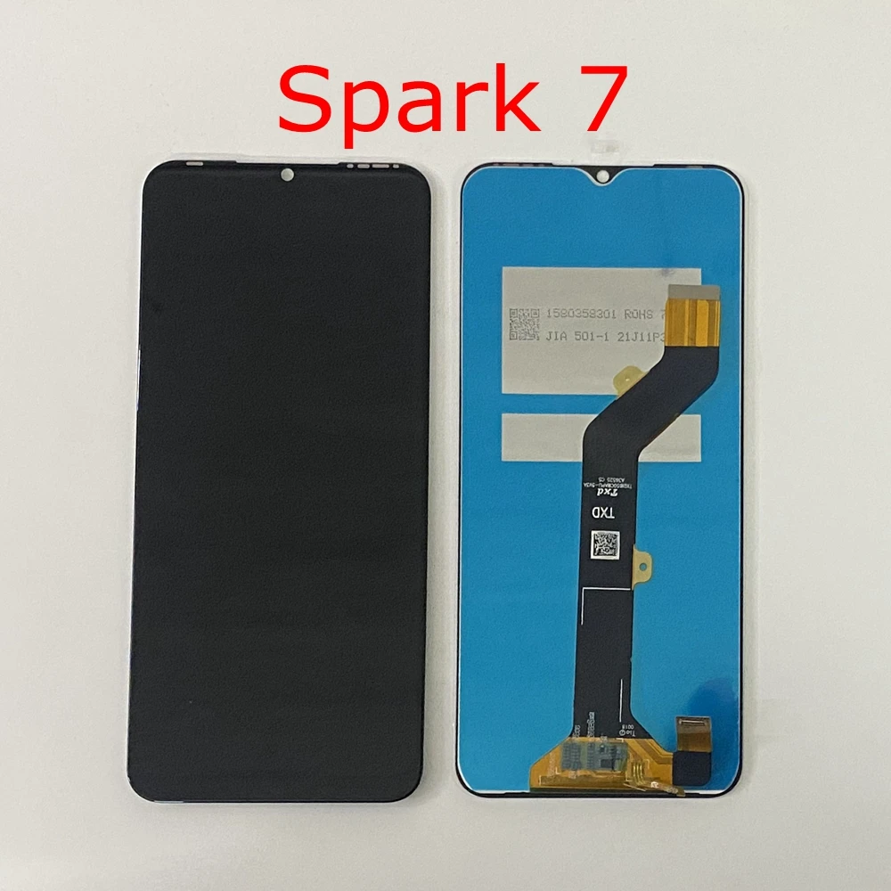 Original para Tecno Spark 7 pantalla KF6J KF6N LCD Digitalizador de pantalla táctil para Tecno Spark 7P KF7j LCD Spark 7T KF6p 7 Pro KF8 lcd